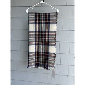 ModCloth Oversized‎ Square Blanket Scarf – 55"x55" – Multicolor Plaid – NWT